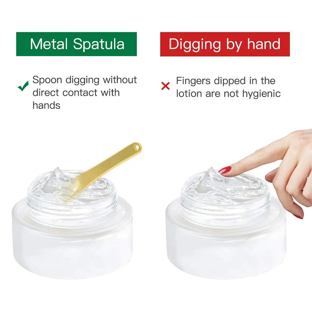 Tekson Metal Cosmetic Spatula 6 Pieces | Reusable Mini Mask Scoop for Skincare & Makeup - view 3