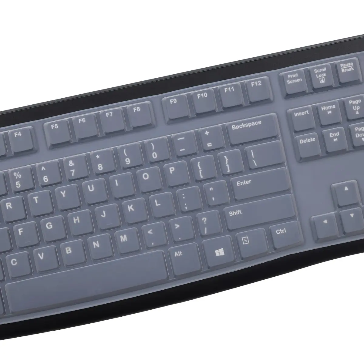 MUBUY-GOL Keyboard Cover Skin Protector for Logitech MK120 K120 Wired Keyboard | US Layout, Clear, Ultra Thin - view 3