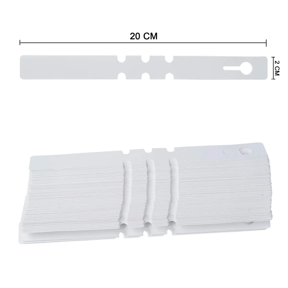 MIHEY White Plastic Plant Tags with Marker Pen, 20cm (7.87 inch) - 200 Pcs | Durable & UV Resistant - view 2