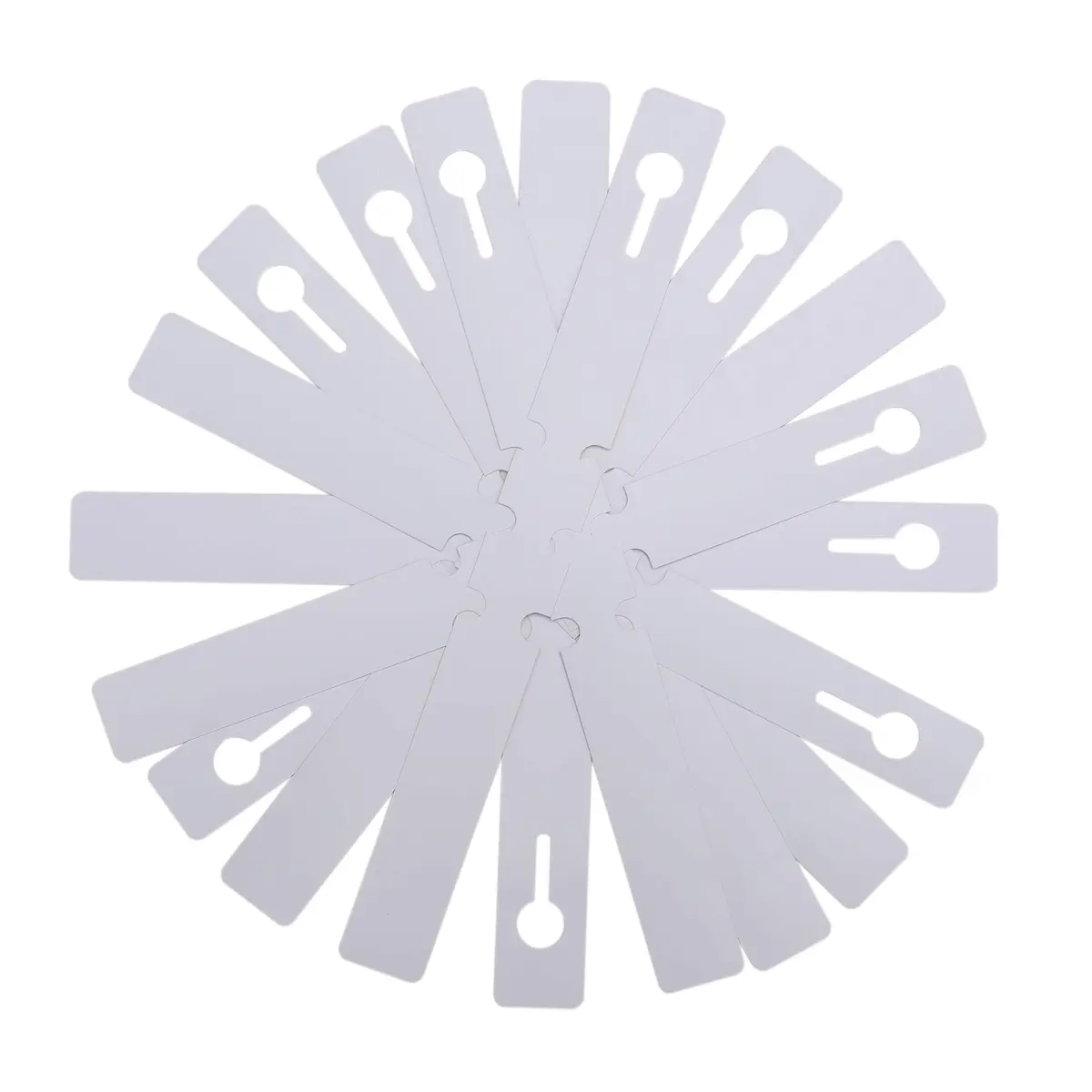 MIHEY White Plastic Plant Tags with Marker Pen, 20cm (7.87 inch) - 200 Pcs | Durable & UV Resistant - view 3