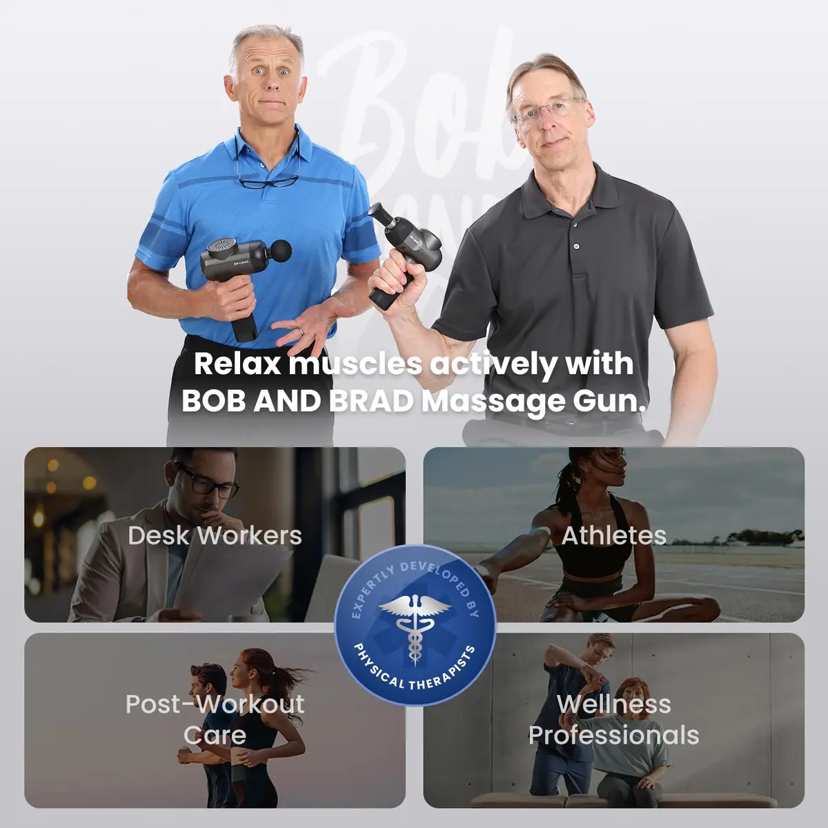 BOB AND BRAD C2 Massage Gun 0.68 kg (1.5 lb) | Deep Tissue Percussion Massager with 5 Speeds & 5 Heads - view 9