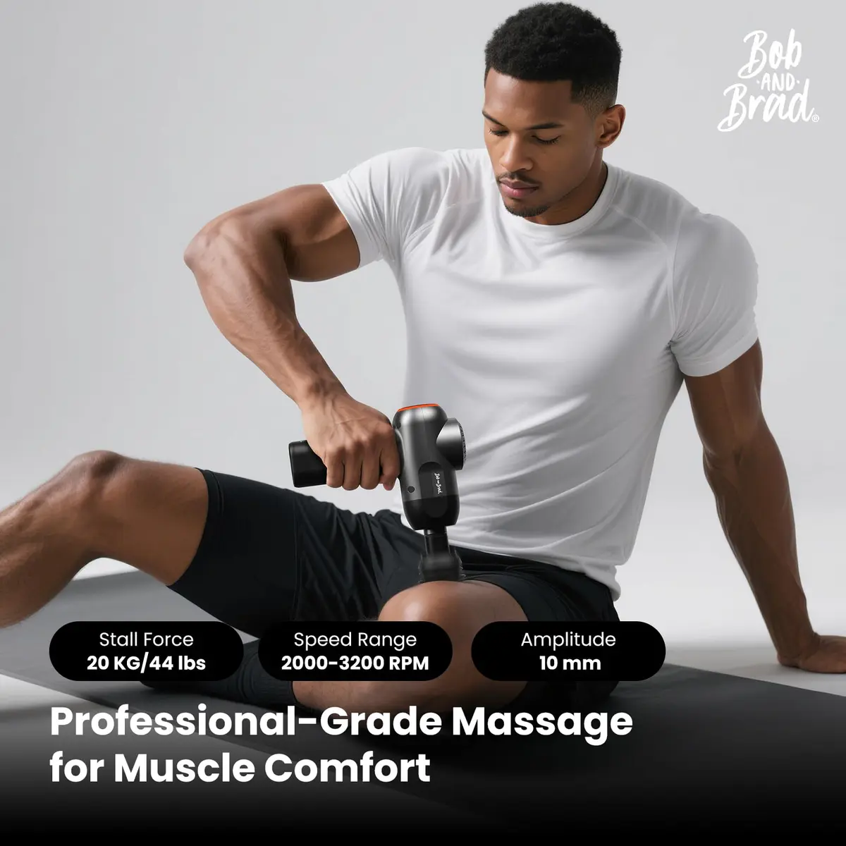 BOB AND BRAD C2 Massage Gun 0.68 kg (1.5 lb) | Deep Tissue Percussion Massager with 5 Speeds & 5 Heads - view 2