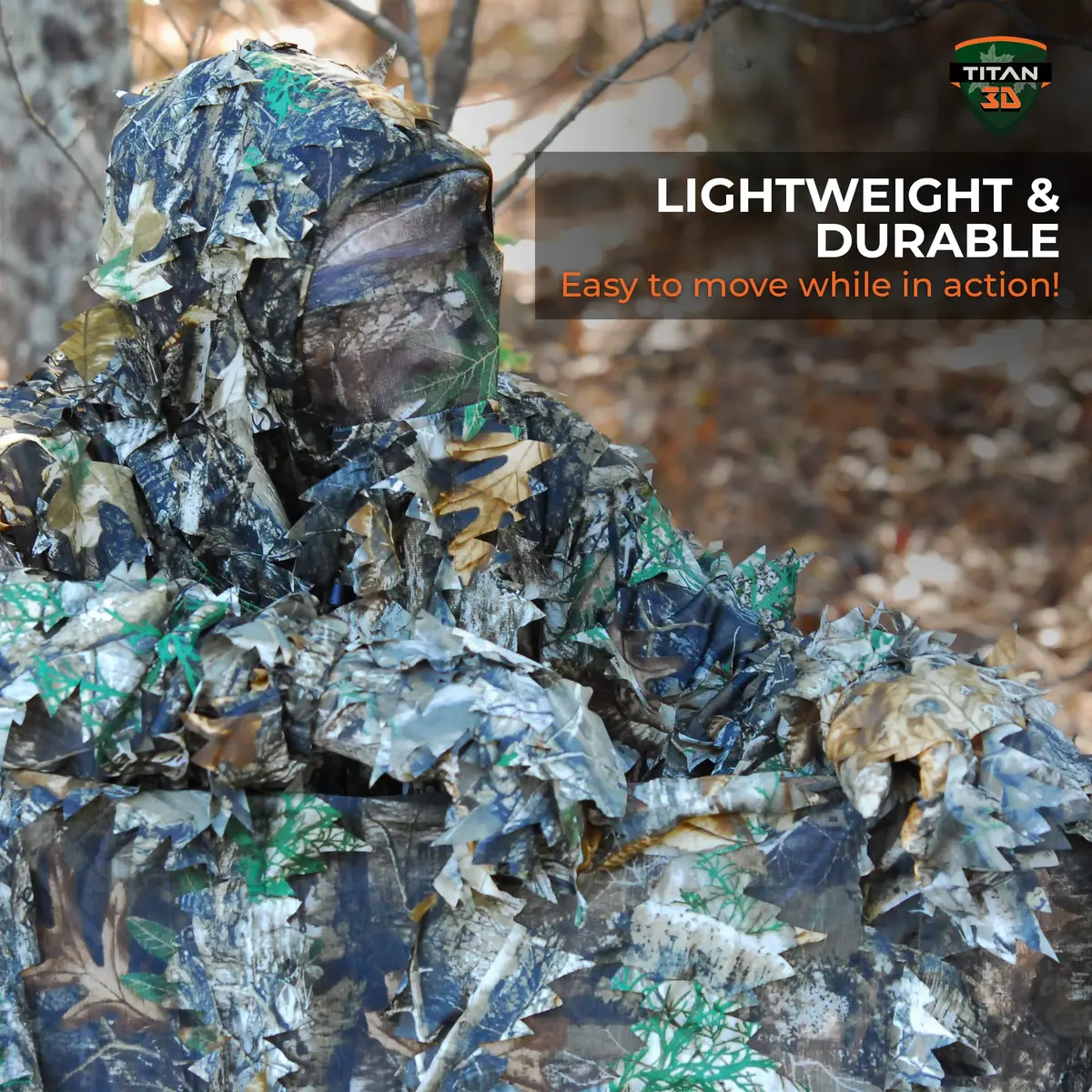 Titan 3D Leafy Gloves for Leafy Suit | Lightweight Camouflage Hunting Gloves - view 5