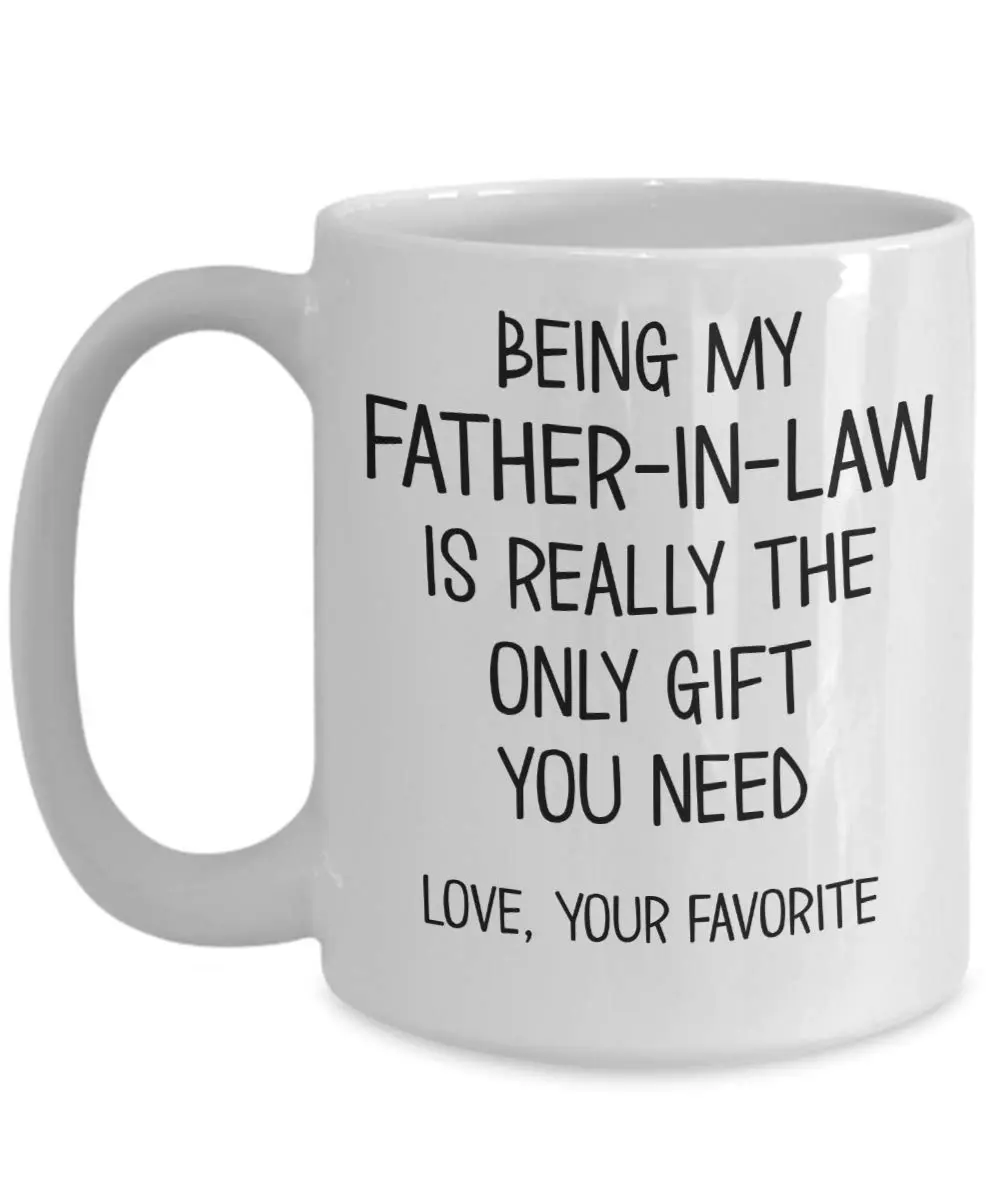 The Improper Mug White 15 oz Ceramic Coffee Mug | Funny Father-in-Law Gift for Birthday - main product image