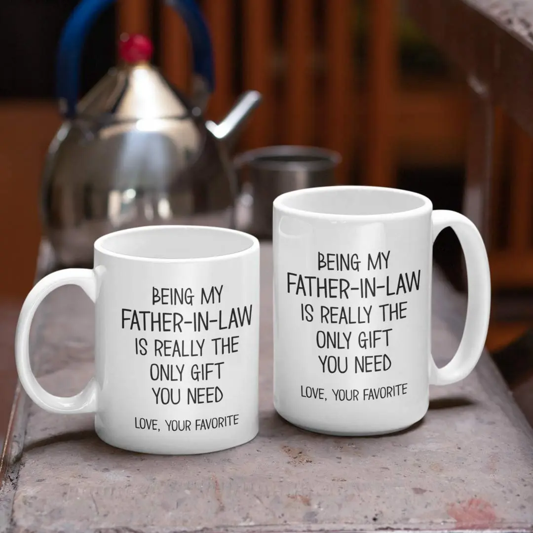 The Improper Mug White 15 oz Ceramic Coffee Mug | Funny Father-in-Law Gift for Birthday - view 6