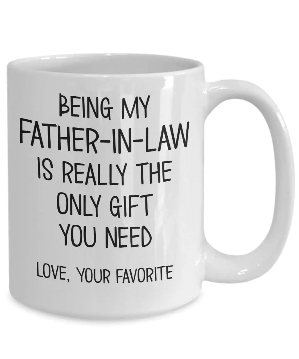 The Improper Mug White 15 oz Ceramic Coffee Mug | Funny Father-in-Law Gift for Birthday - view 2