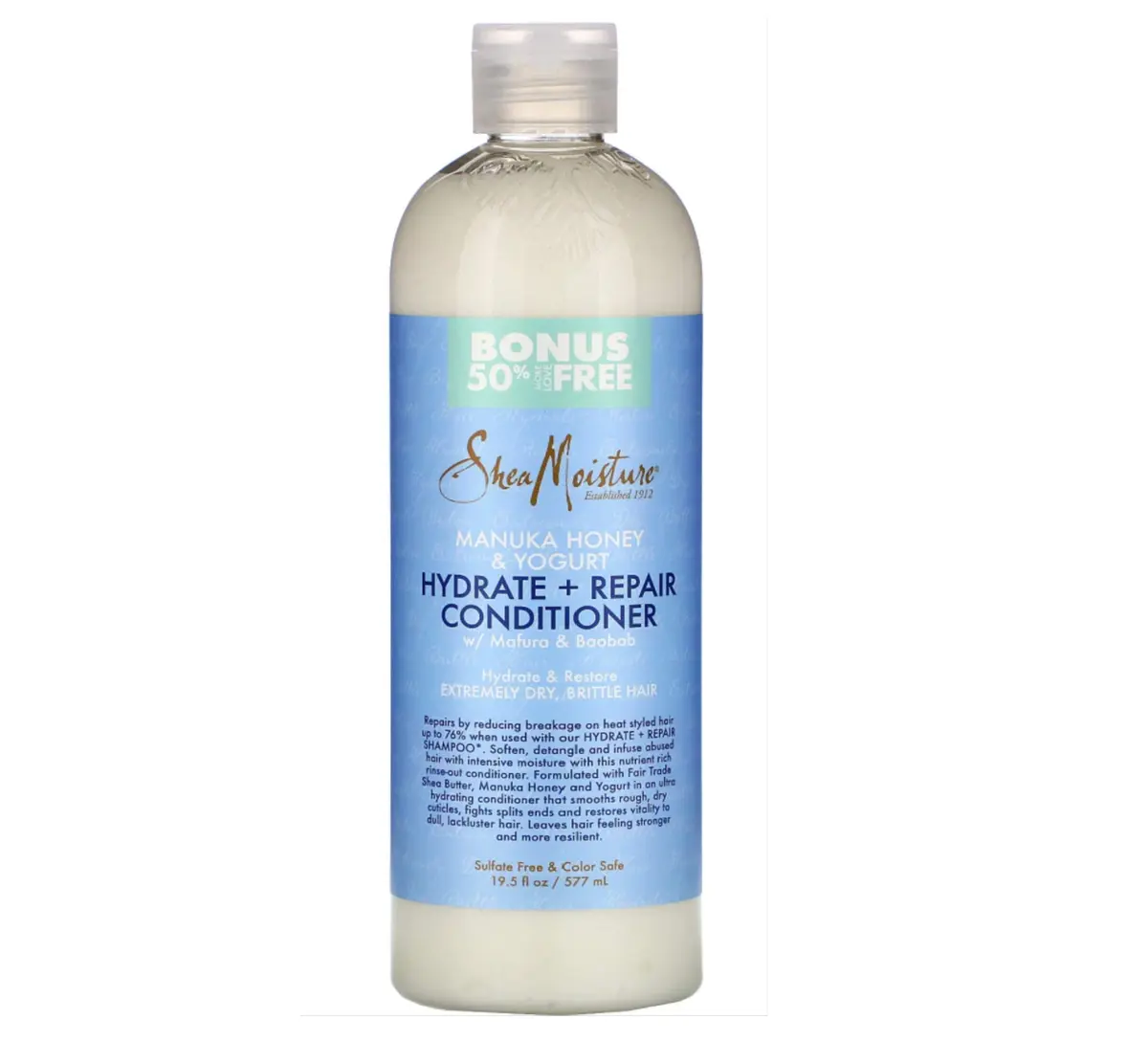 Shea Moisture Manuka Honey & Yogurt Conditioner 577ml (19.8 Fl Oz) | Deeply Nourishes Dry Hair - main product image
