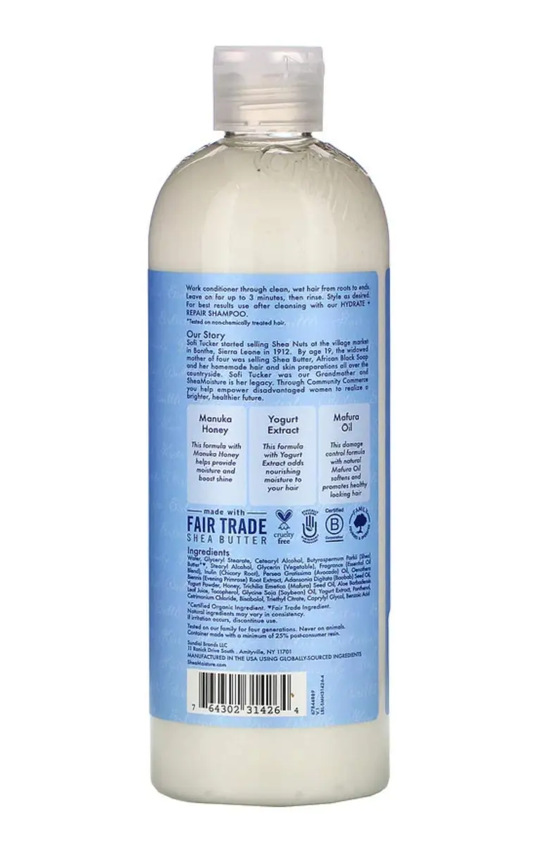 Shea Moisture Manuka Honey & Yogurt Conditioner 577ml (19.8 Fl Oz) | Deeply Nourishes Dry Hair - view 3