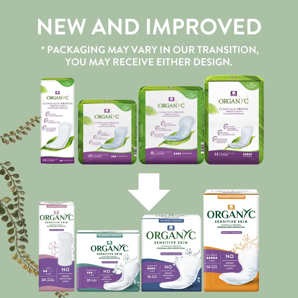 Organyc Organic Cotton Incontinence Pads Maximum Absorbency, 16 Count (1 Pack) | Hypoallergenic & Fragrance-Free - view 6