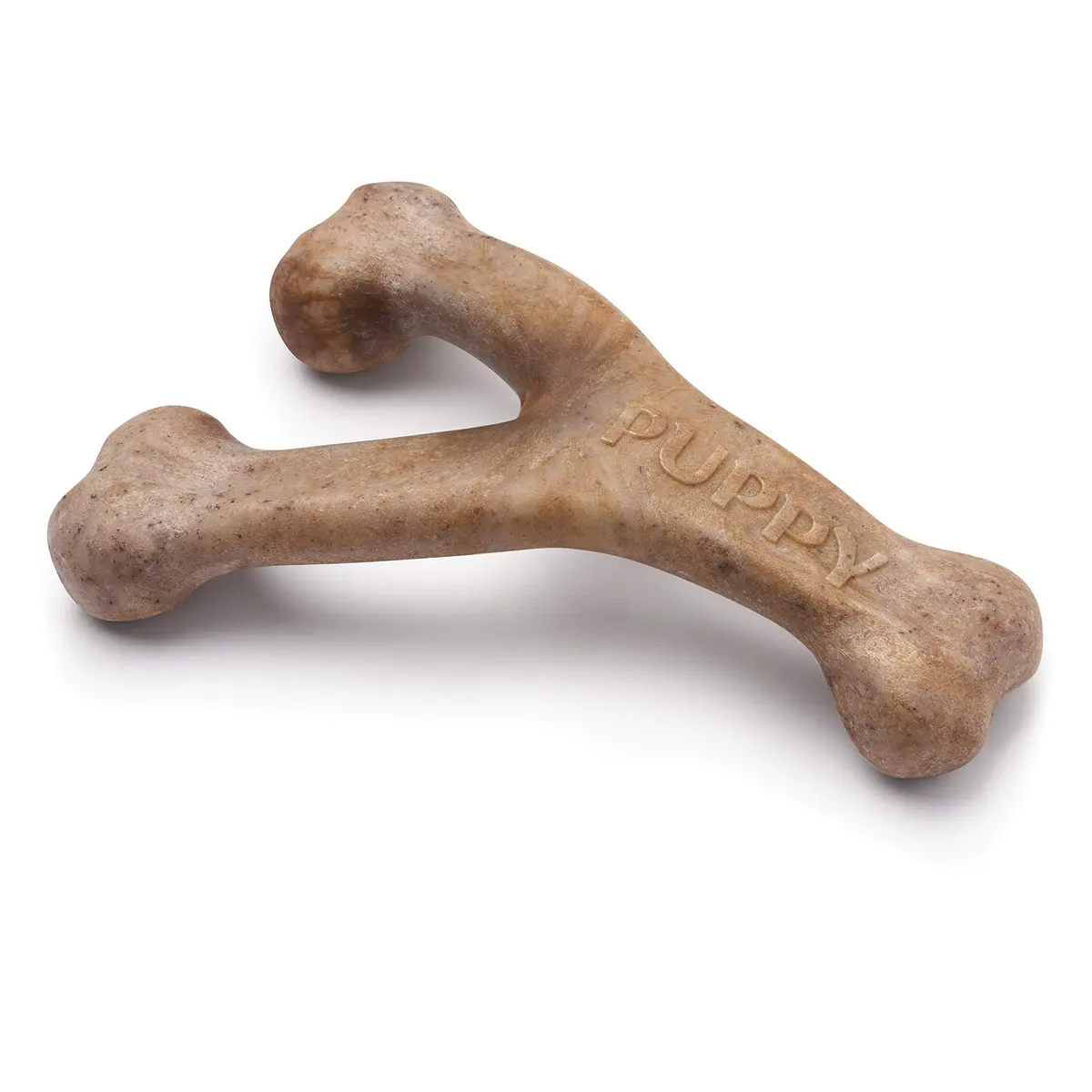 Benebone Puppy Wishbone Dog Chew Toy with Real Bacon Flavor, Medium | Durable Nylon Chew for Gentle Chewers - main product image