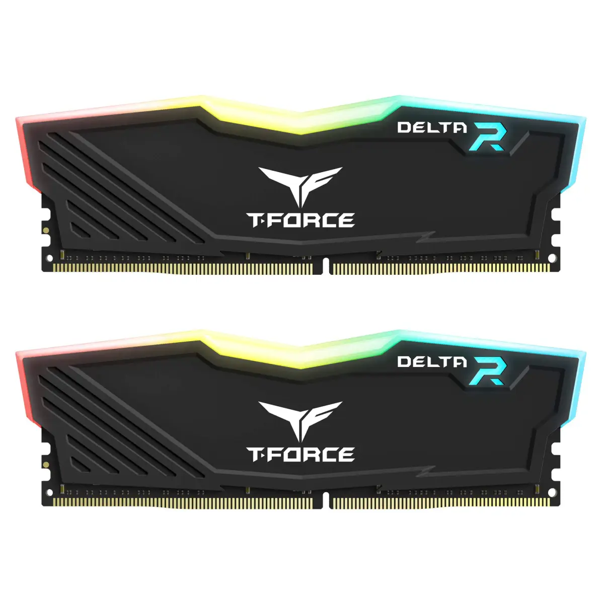 TEAMGROUP T-Force Delta RGB DDR4 32GB (2x16GB) 3600MHz CL18 Desktop Gaming Memory Module Ram TF3D432G3600HC18JDC01 - Black - main product image