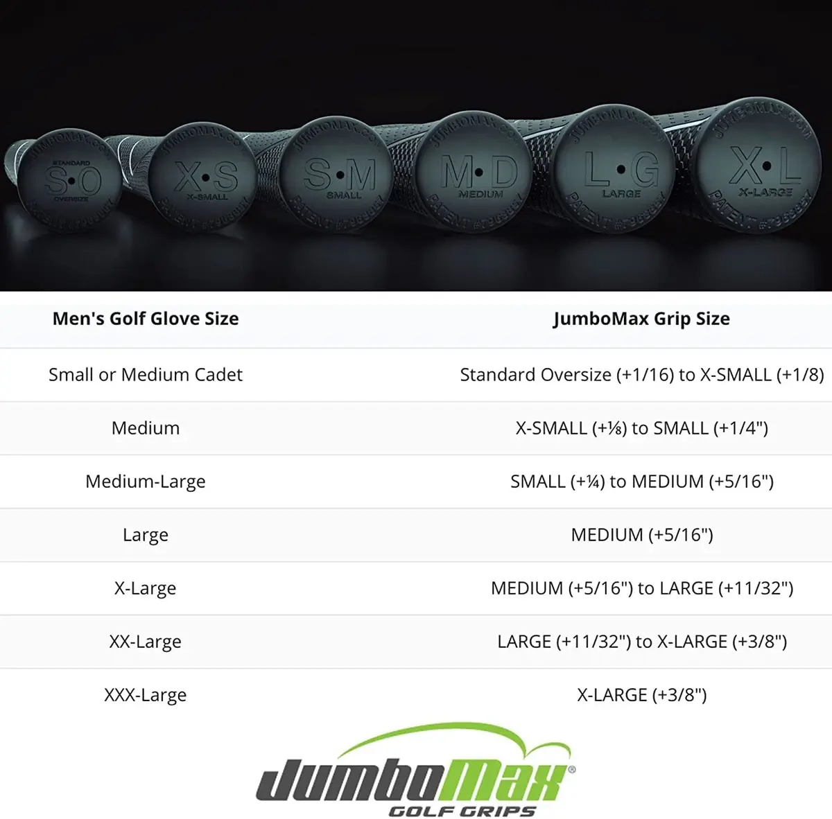 JumboMax JMX Ultralite Tapered Oversized Golf Grips Medium (+5/16) | 25% Lighter Than Standard - view 3
