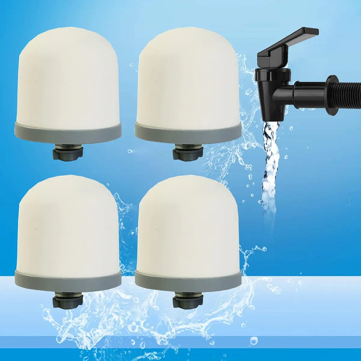 Huining Ceramic Dome Filter 4pcs | Household Water Pre-Filtration System (0.15-0.5 Micron) - view 6