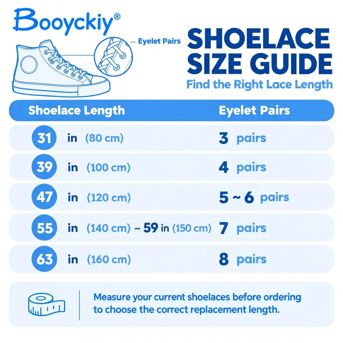Booyckiy Colorful Shoe Laces Rainbow 47in | Premium Flat Shoelaces for Sneakers & Shoes - view 7
