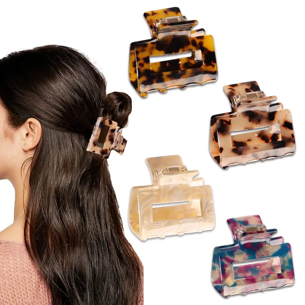 Magicsky Hair Claw Clips for Women Girls | 4 Pack, Thick & Thin Hair, Short Square | Elegant & Fashionable - main product image