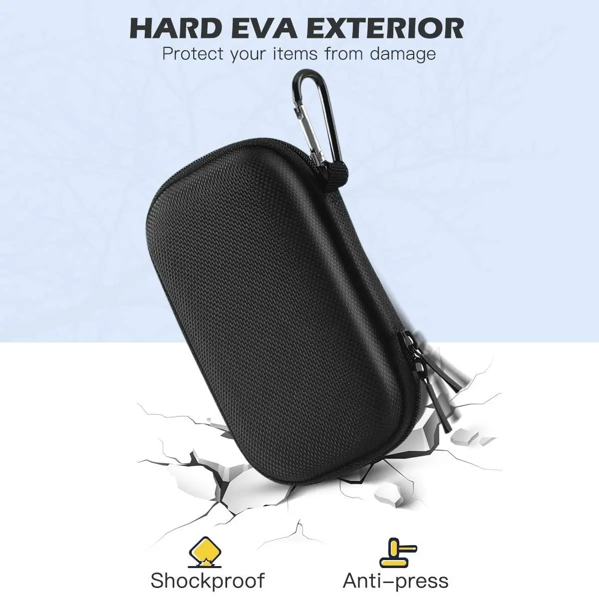 AGPTEK MP3 MP4 Player Case for 2.4'' MP3 Player with Metal Carabiner Clip | All-round Drop & Scratch Protection - view 5