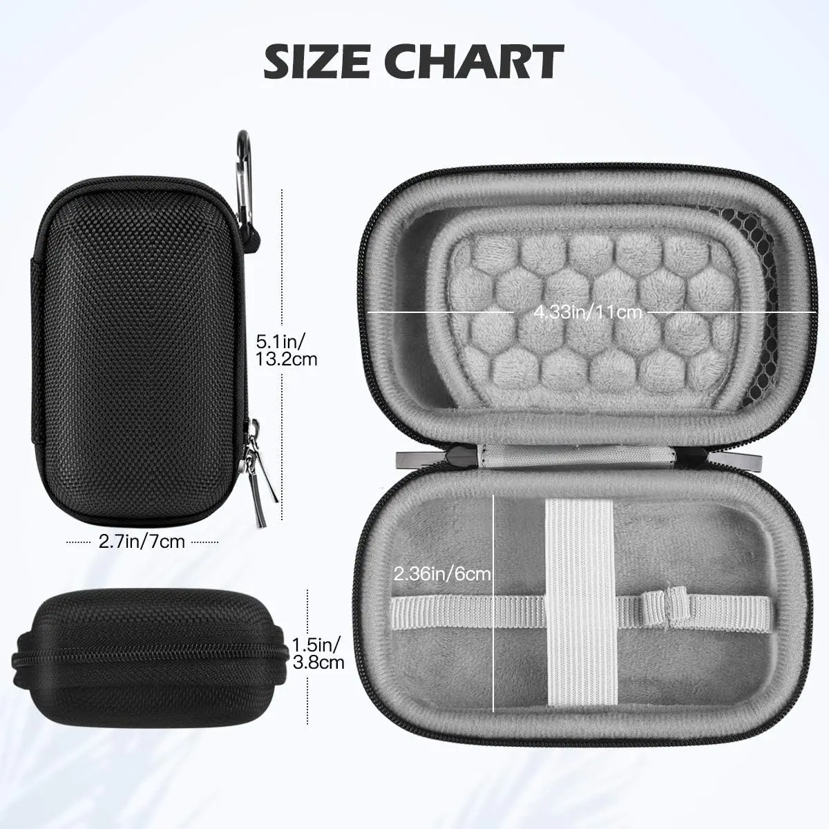AGPTEK MP3 MP4 Player Case for 2.4'' MP3 Player with Metal Carabiner Clip | All-round Drop & Scratch Protection - view 6