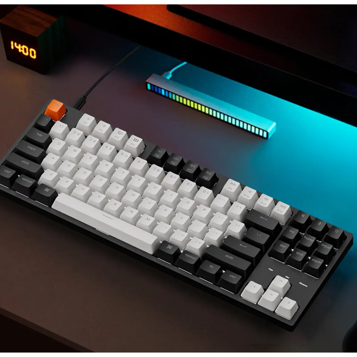 Keychron C1 Wired TKL Keyboard Gateron G Pro Red RGB Backlight | Mechanical, Compact, for Windows & Mac - view 6