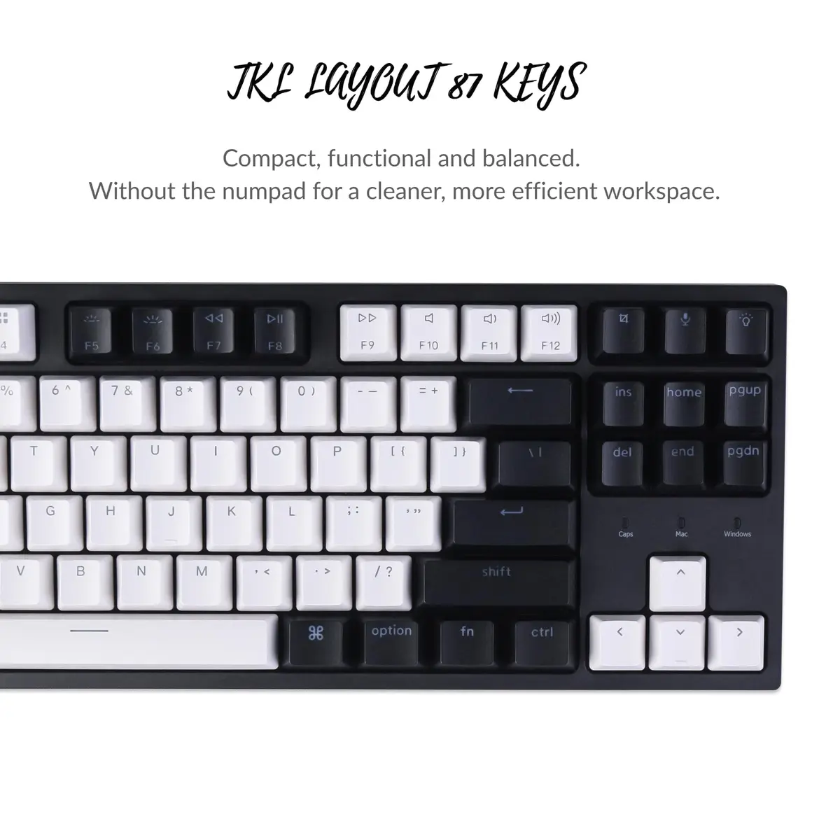 Keychron C1 Wired TKL Keyboard Gateron G Pro Red RGB Backlight | Mechanical, Compact, for Windows & Mac - view 9