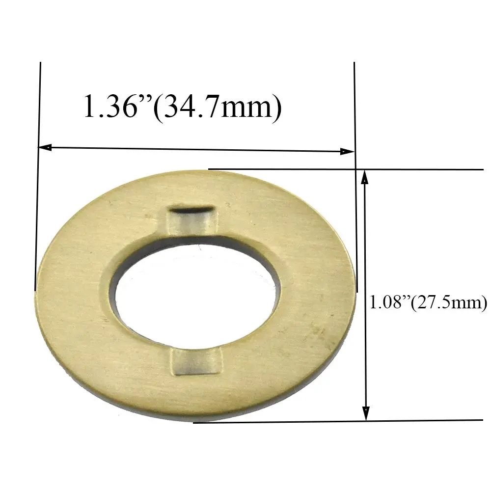 HAHIYO Twist Purse Closure Turn Locks Clip Clasps 1.4 Inch Antique Brass | Easy Install for Wallets & Handbags - view 3