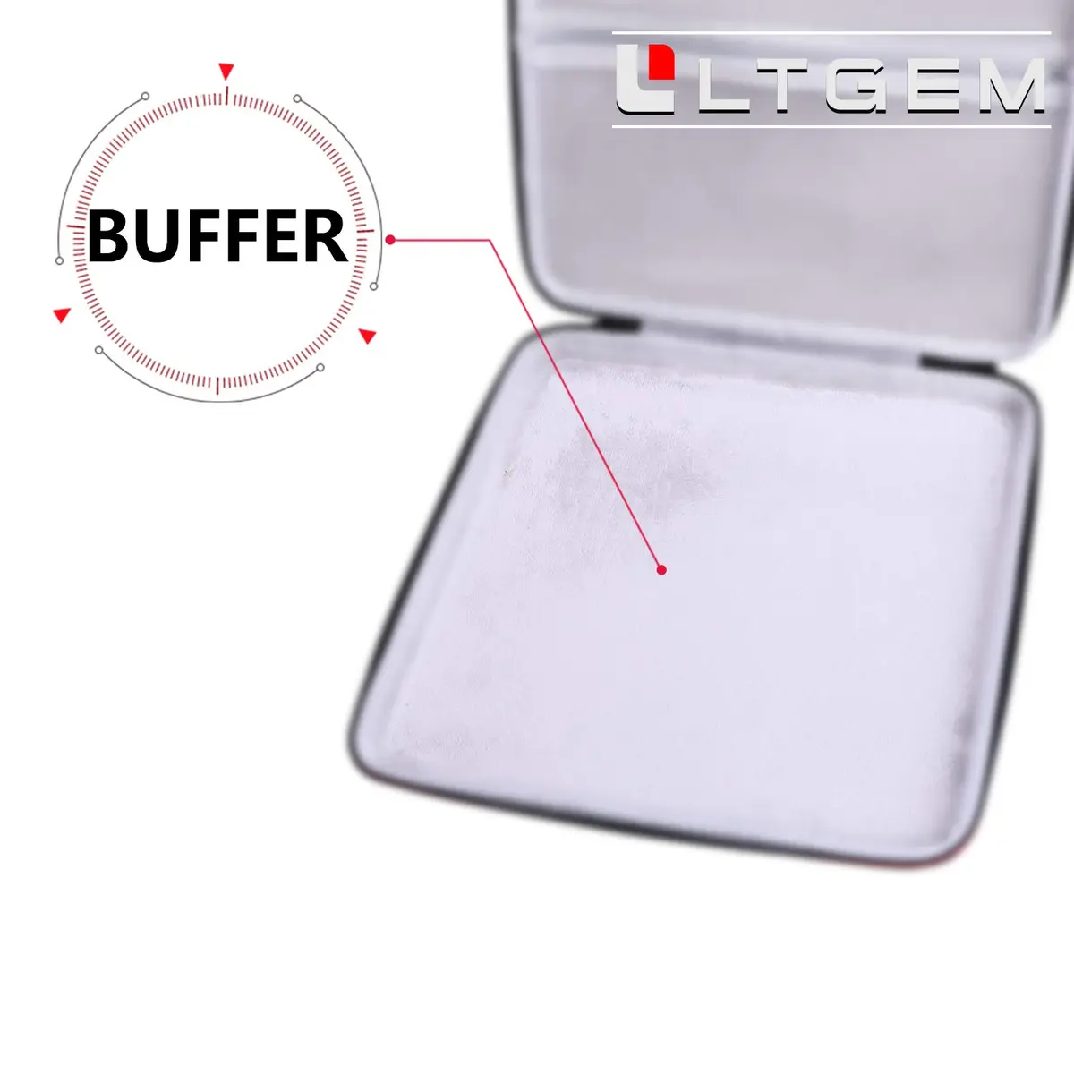 L LTGEM Hard Travel Case for Novation Launchpad Mini MK3 MIDI USB Grid Controller, 8" L x 8" W x 1.8" H | Protects from Impacts and Splashes - view 7