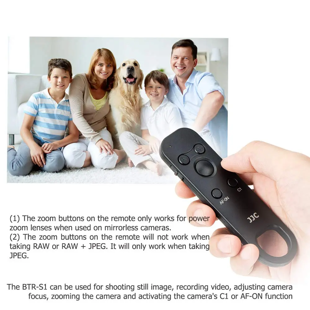 JJC Wireless Bluetooth Remote Control for Sony, Replaces Sony RMT-P1BT | 10m Range, Multi-Function, Compact Design - view 6