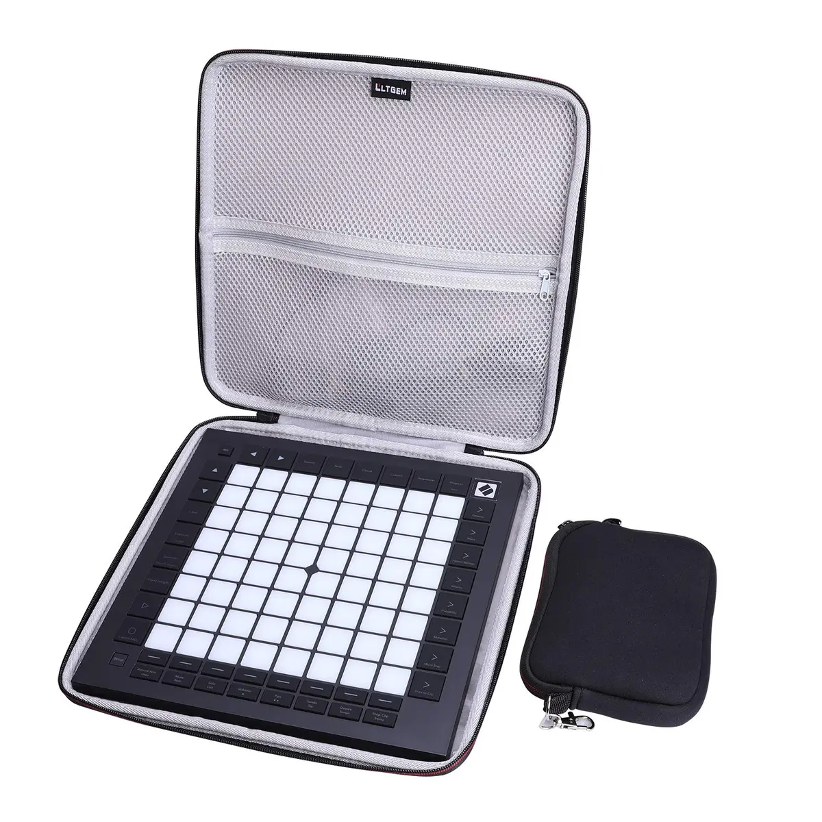 L LTGEM Hard Travel Case for Novation Launchpad Pro MK3 | Shockproof & Water-Resistant 12" L x 12" W x 1.5" H - view 8