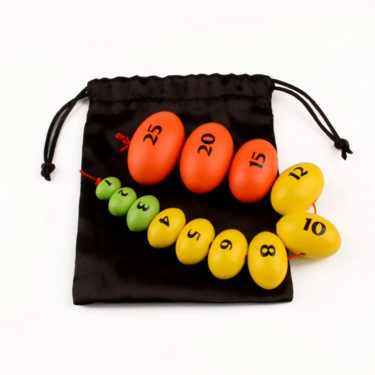 Medarchitect Wooden Prader Orchidometer, 12-Bead Testis Scale with Pouch | Accurate Testicular Volume Measurement - main product image