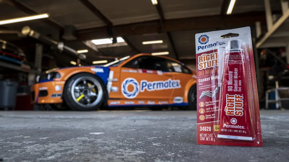 Permatex Right Stuff 90 Minute Red High Temperature Gasket Maker 3 oz | Fast Cure, Long Lasting Seals - view 3