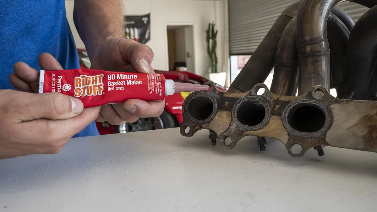Permatex Right Stuff 90 Minute Red High Temperature Gasket Maker 3 oz | Fast Cure, Long Lasting Seals - view 4