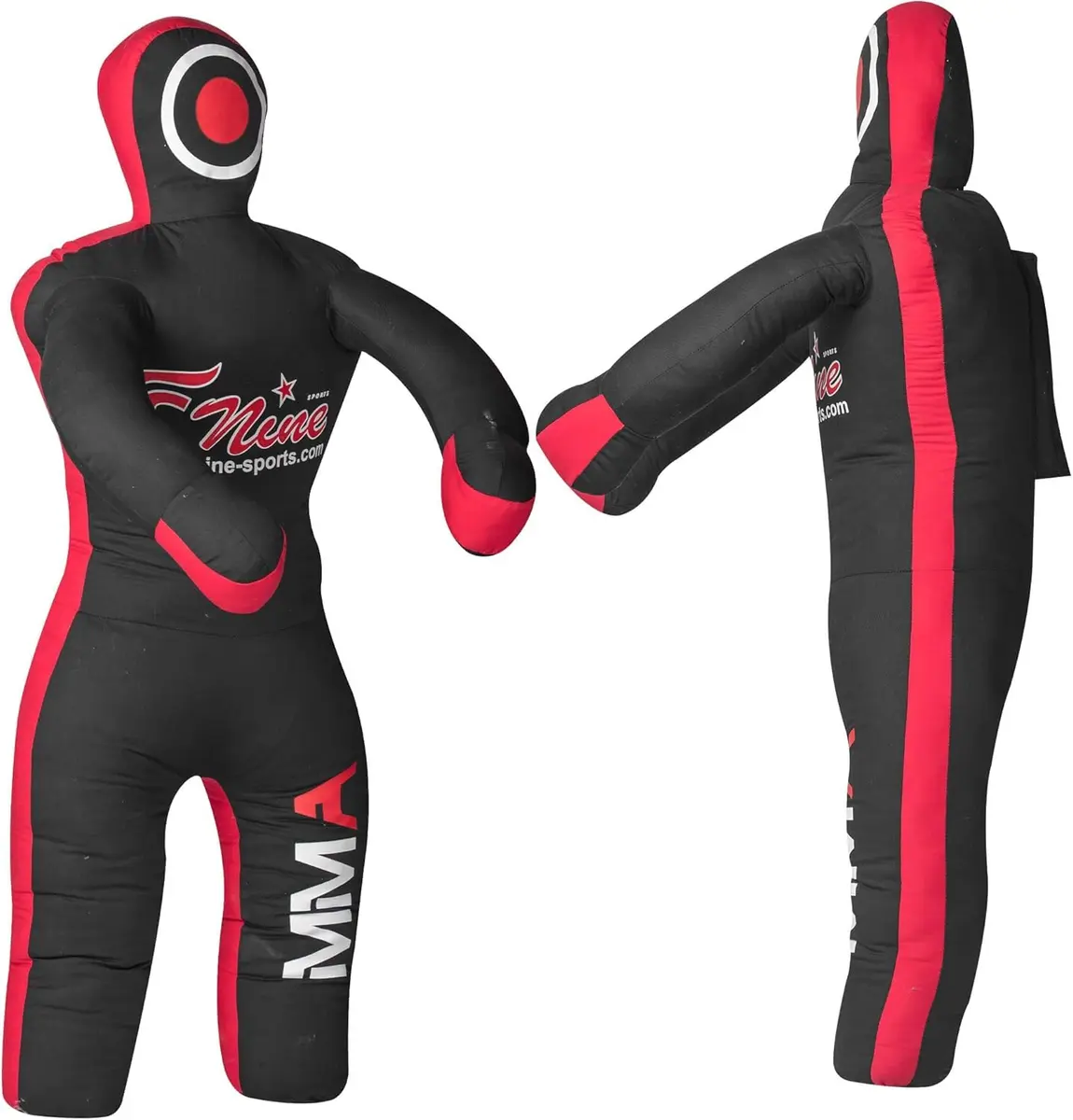 FNine Sports MMA Grappling Dummy Unfilled Canvas Bag Black Red 120 cm (47 Inches) | Practice Submission Lifting Throwing - view 4