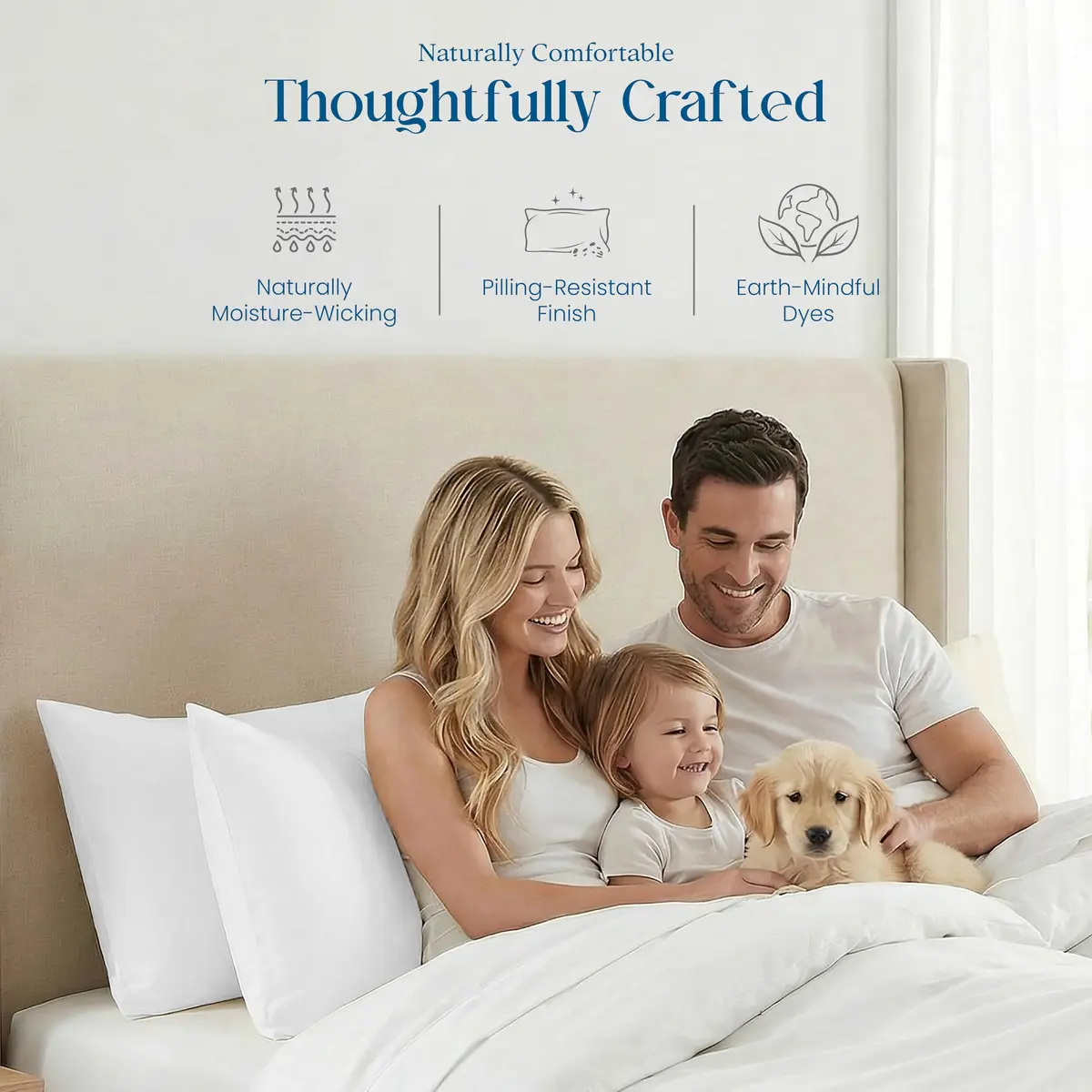 CharlottelyHues Pillowcases Set of 2 100% Egyptian Cotton King White | Luxurious, Durable & Cooling Bed Cover - view 6