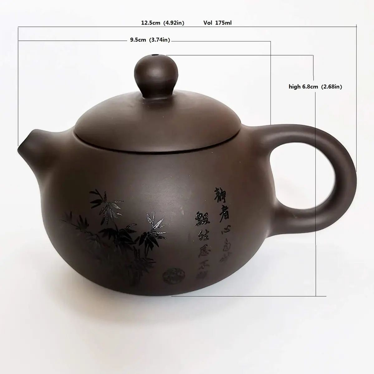 muyule Handmade Ceramic Portable Tea Set with Travel Bag, 255ml (8.6 fl oz) | Traditional Chinese Kung Fu Tea Ceremony - view 3