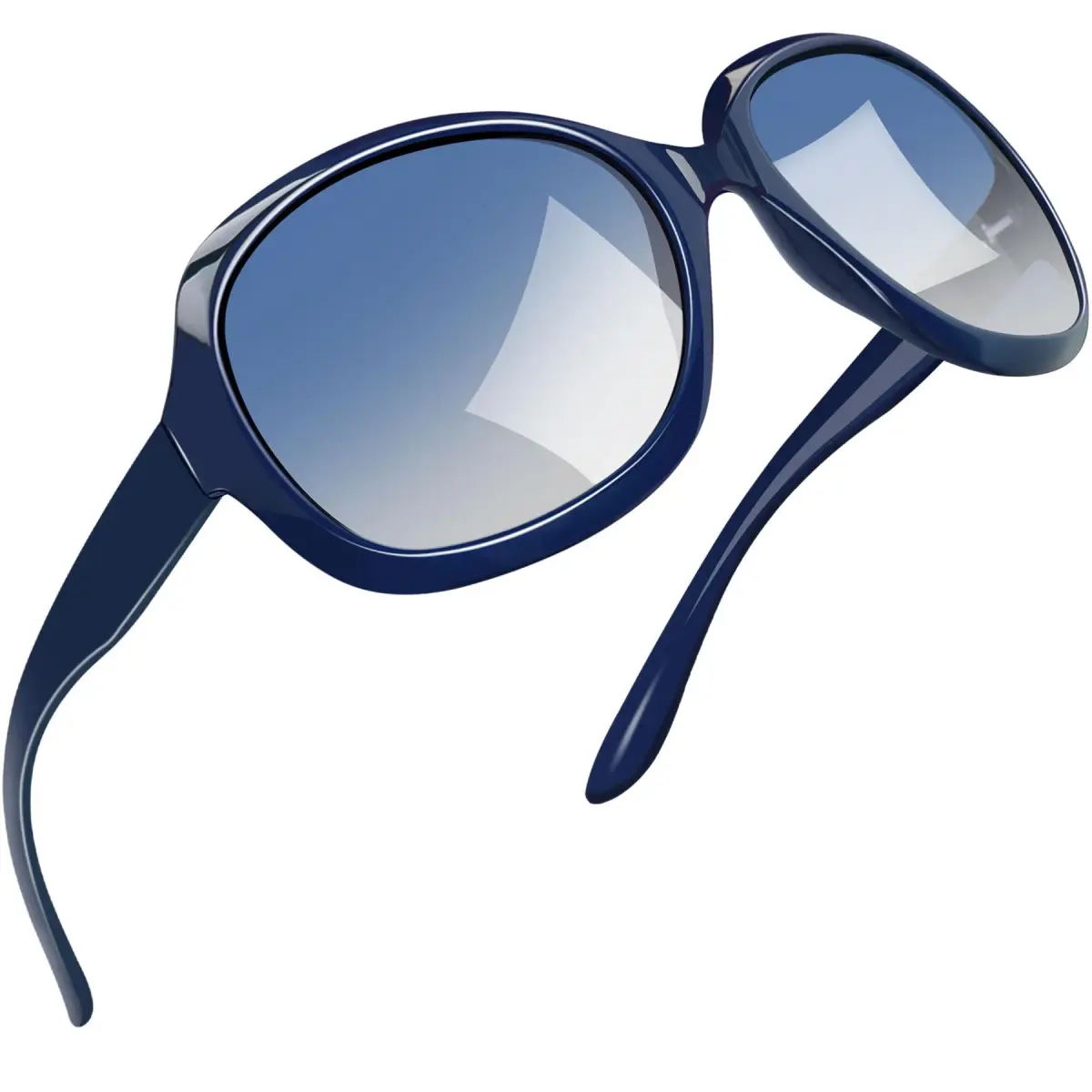 Joopin B10-Navy Blue/Blue Gradient Oversized Butterfly Sunglasses for Women | Polarized UV400 - main product image