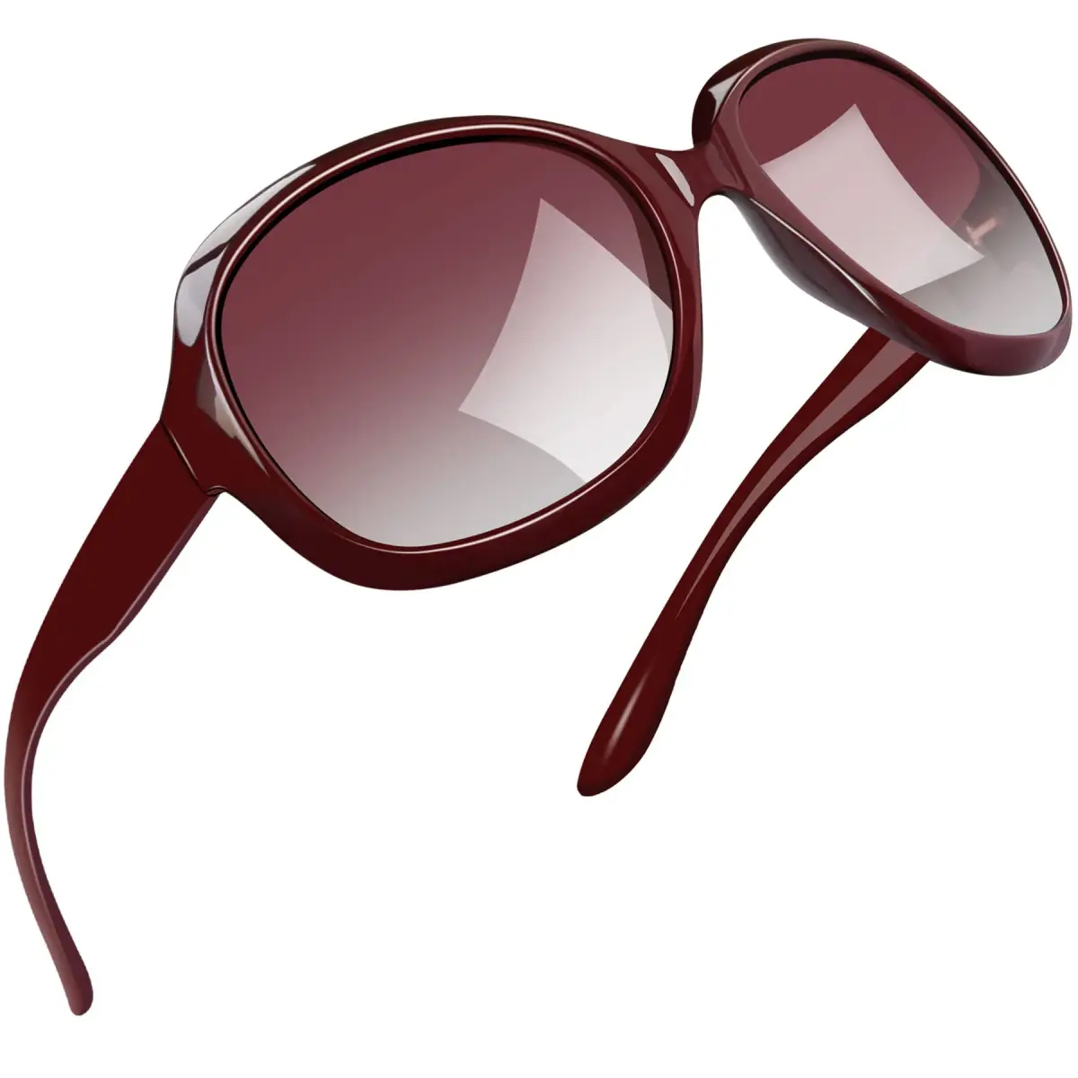 Joopin Oversized Butterfly Sunglasses for Women - B09-Wine Red/Red Gradient Polarized UV400 - main product image
