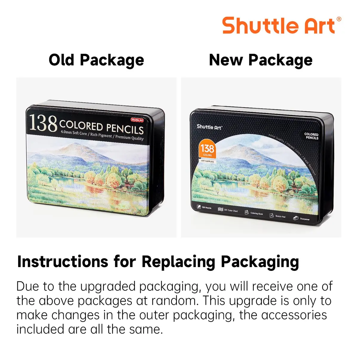 Shuttle Art 138 Colored Pencils Set with Sketch Pad & Book | Vibrant, Break-Resistant, Perfect for Artists & Kids - view 9