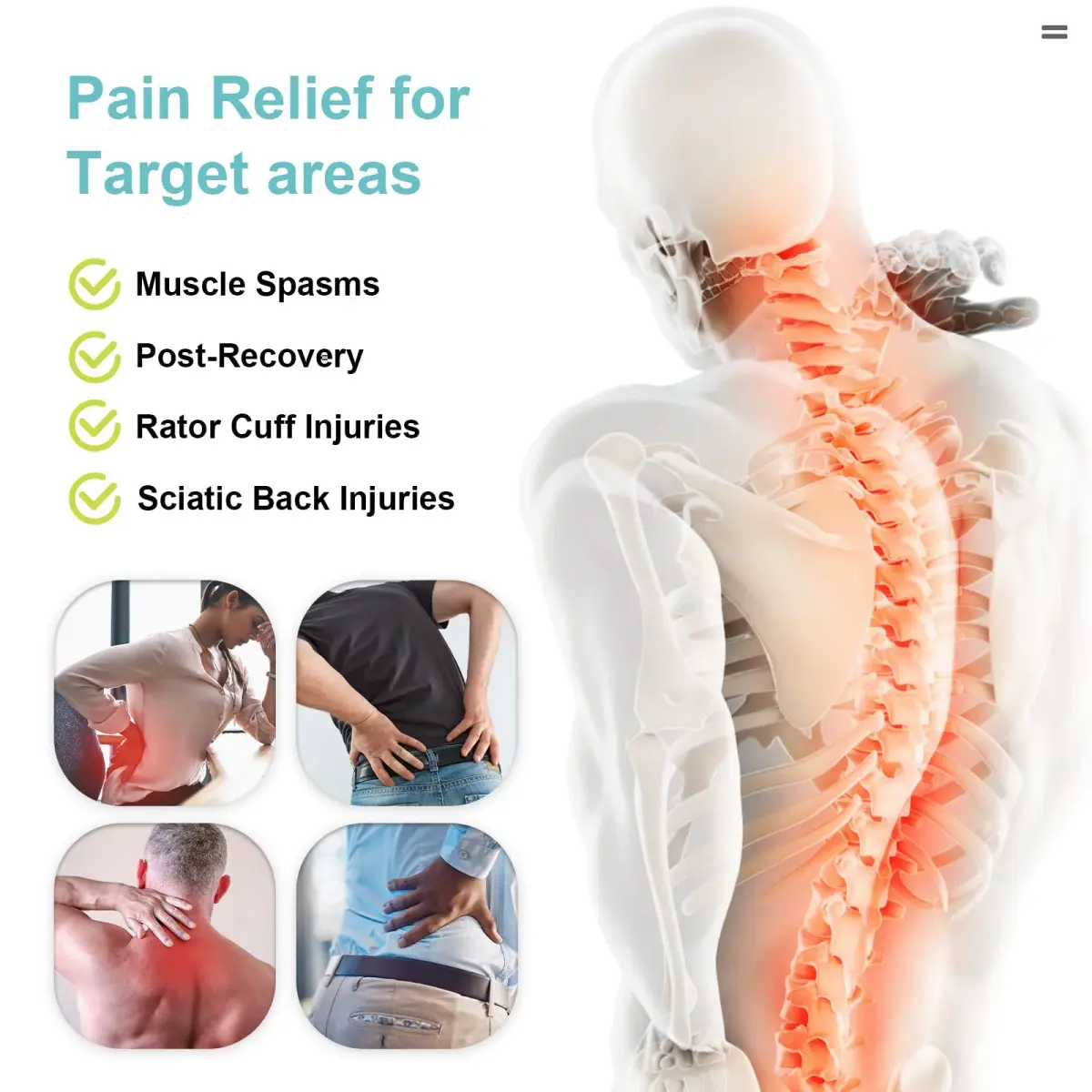 Relief Expert XXL Full Back Ice Pack Wrap 53cm x 53cm (21"x21") | Reusable Cold Compress for Back Discomfort & Muscle Fatigue - view 2
