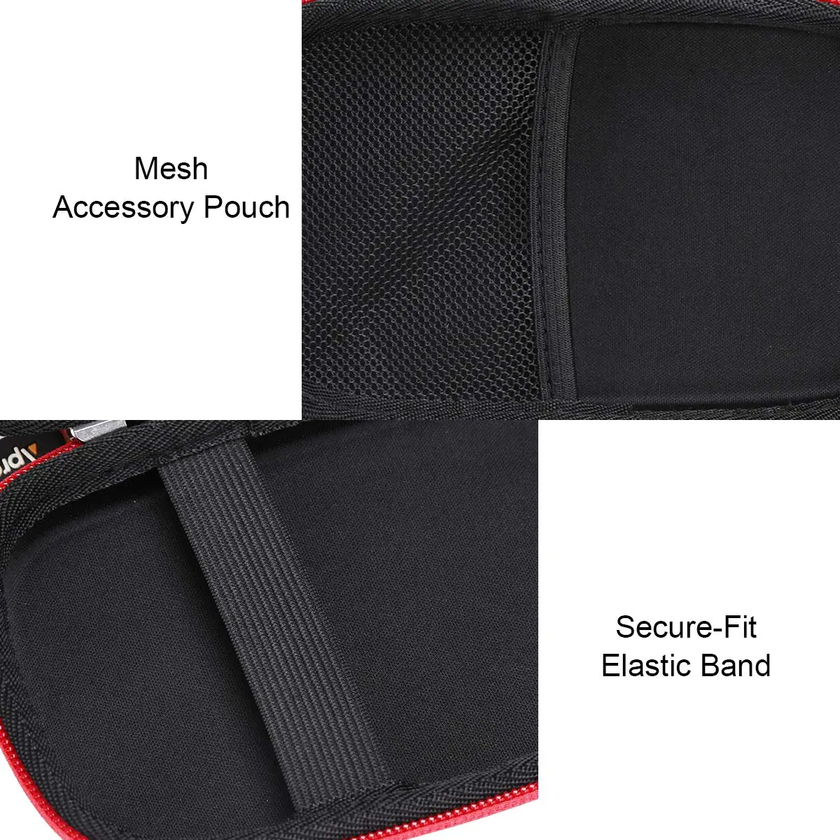 Aproca Case for Rii i4 Mini Bluetooth Keyboard | Durable EVA & 1680D Material, Black - view 7