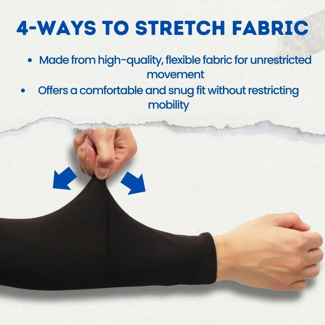 FOOTINSOLE.COM Cooling Arm Sleeves White + Gray 2 Pairs | UPF 50+ UV Protection for Sports - view 2