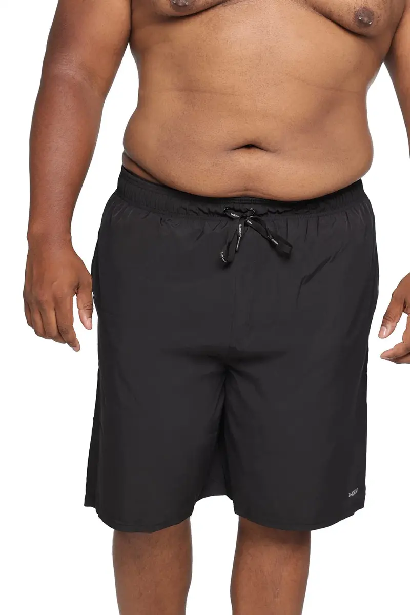 HOdo Big & Tall Swim Trunks 11 inch | Quick-Dry Supportive Mesh Liner Black 5XL - view 3