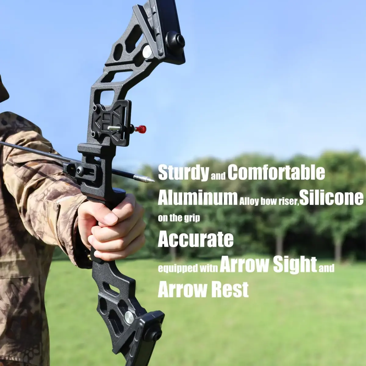 IS-TONGTU Takedown Recurve Bow and Arrow Set — 51" Right-Handed 30-50 lbs | Complete Archery Kit for Beginners & Youth - view 3
