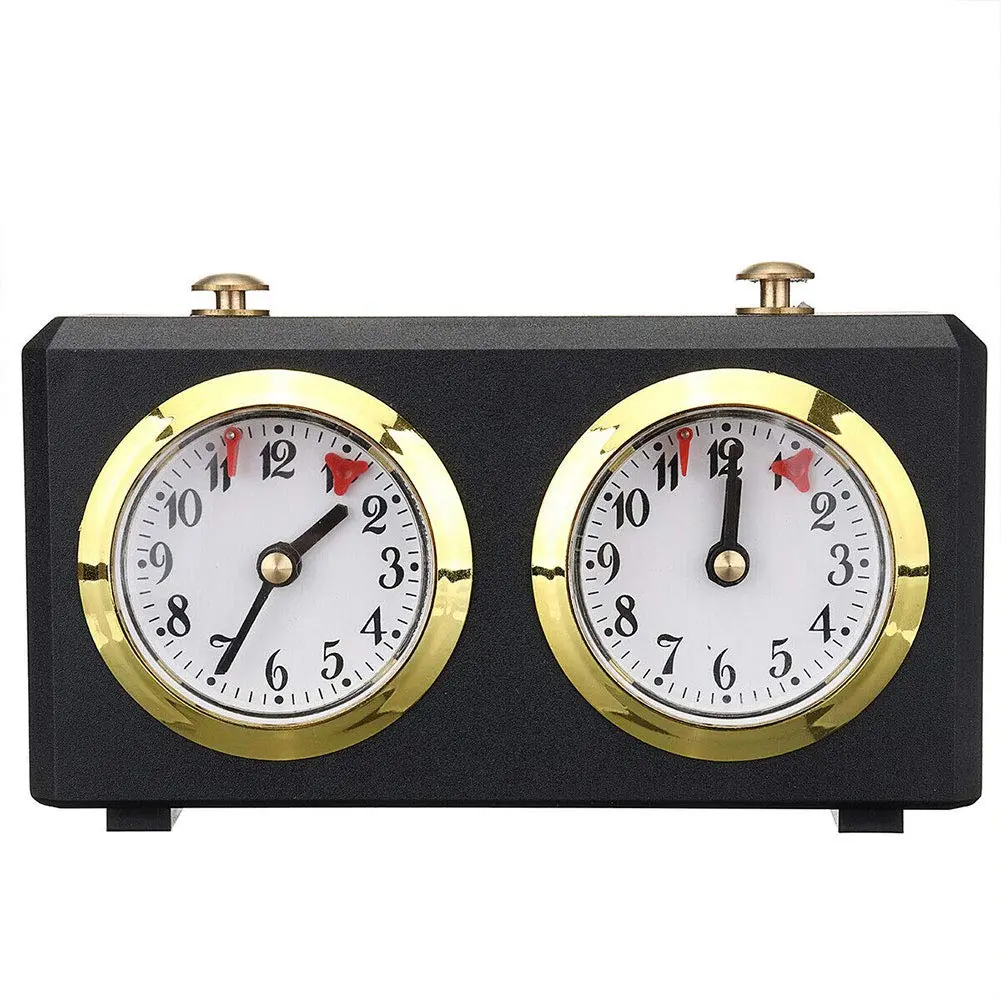 Hongwen Chess Clock Mechanical Analog Timer 15x5.5x9cm | Accurate, Portable & Durable - main product image