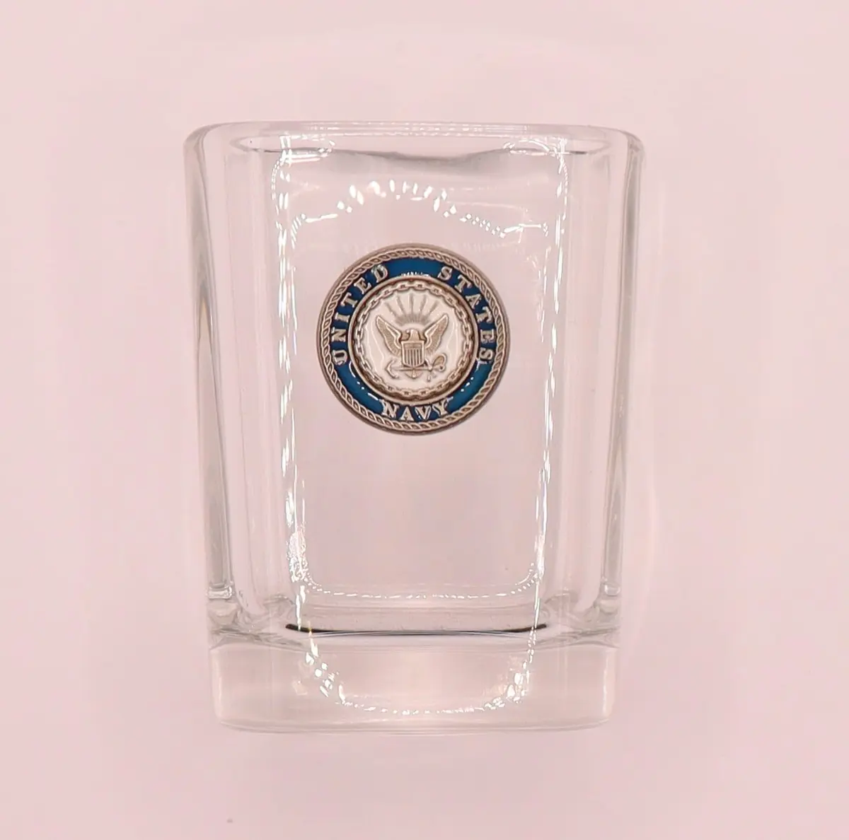 Indiana Metal Craft US Navy Crest Enamel Emblem Shot Glass | 2.5 oz Square, Made in USA - view 6