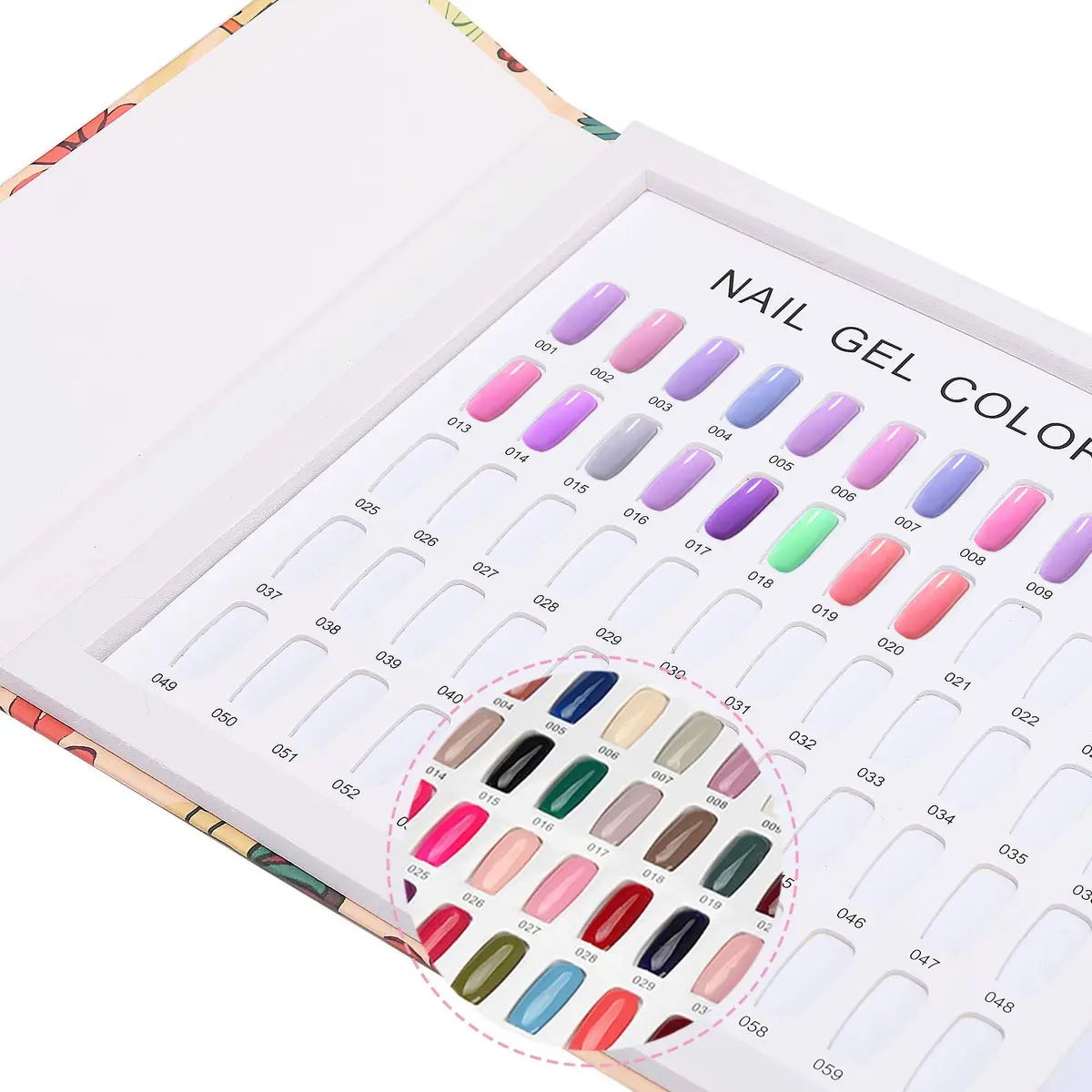 Noverlife 120 Colors Nail Display Book, Nail Gel Polish Swatch Book, 120 Nail Tips | Colorful Nail Art Organizer with 120 Tips for Salon & DIY - view 3