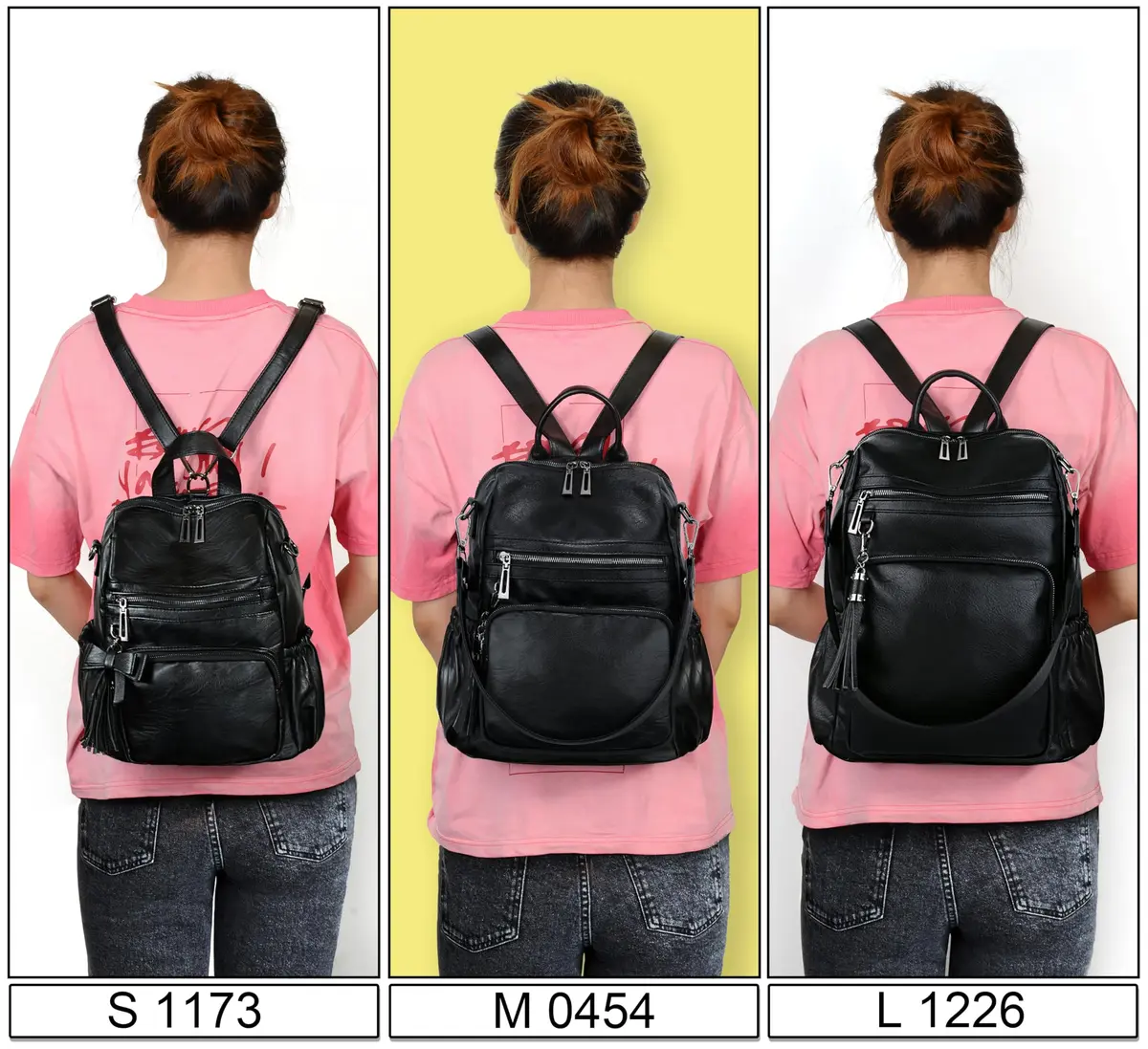 UTO Women Backpack Purse Oil Wax PU Leather Travel Shoulder Bag Brown B | Fits up to 14" Laptop - view 3