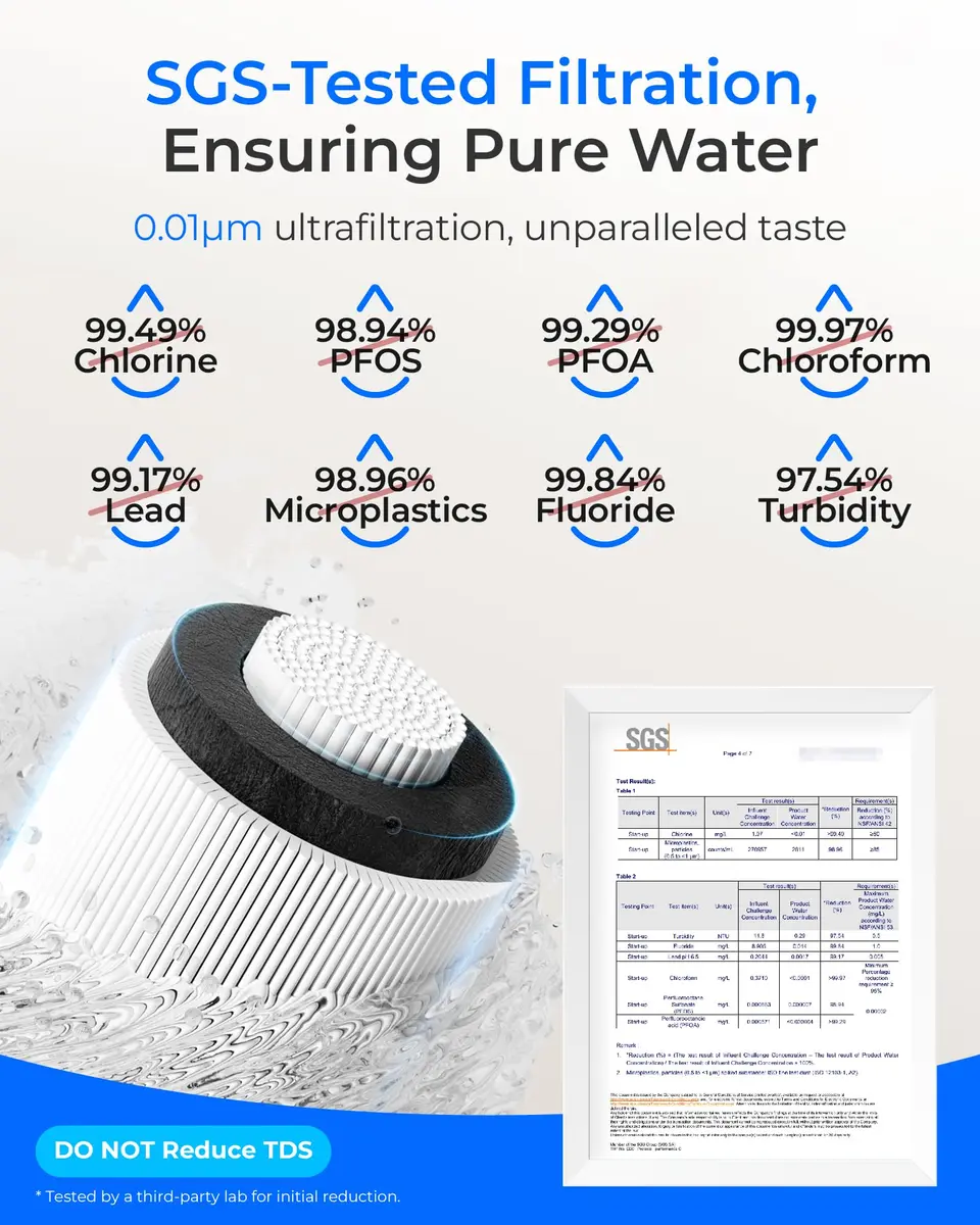 Waterdrop 10UBW-UF Ultra Filtration Under Sink Water Filter System 11000 Gallons | Reduces Lead Chlorine Taste Odor - view 4