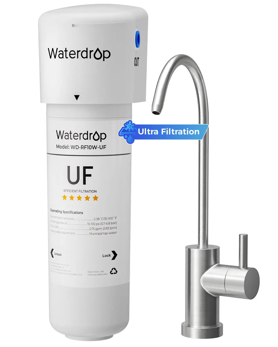 Waterdrop 10UBW-UF Ultra Filtration Under Sink Water Filter System 11000 Gallons | Reduces Lead Chlorine Taste Odor - main product image