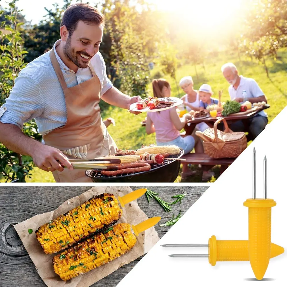 DySaLic Corn Holders Set, 20PCS Stainless Steel Corn Cob Holders | Safe & Mess-Free Eating - view 7