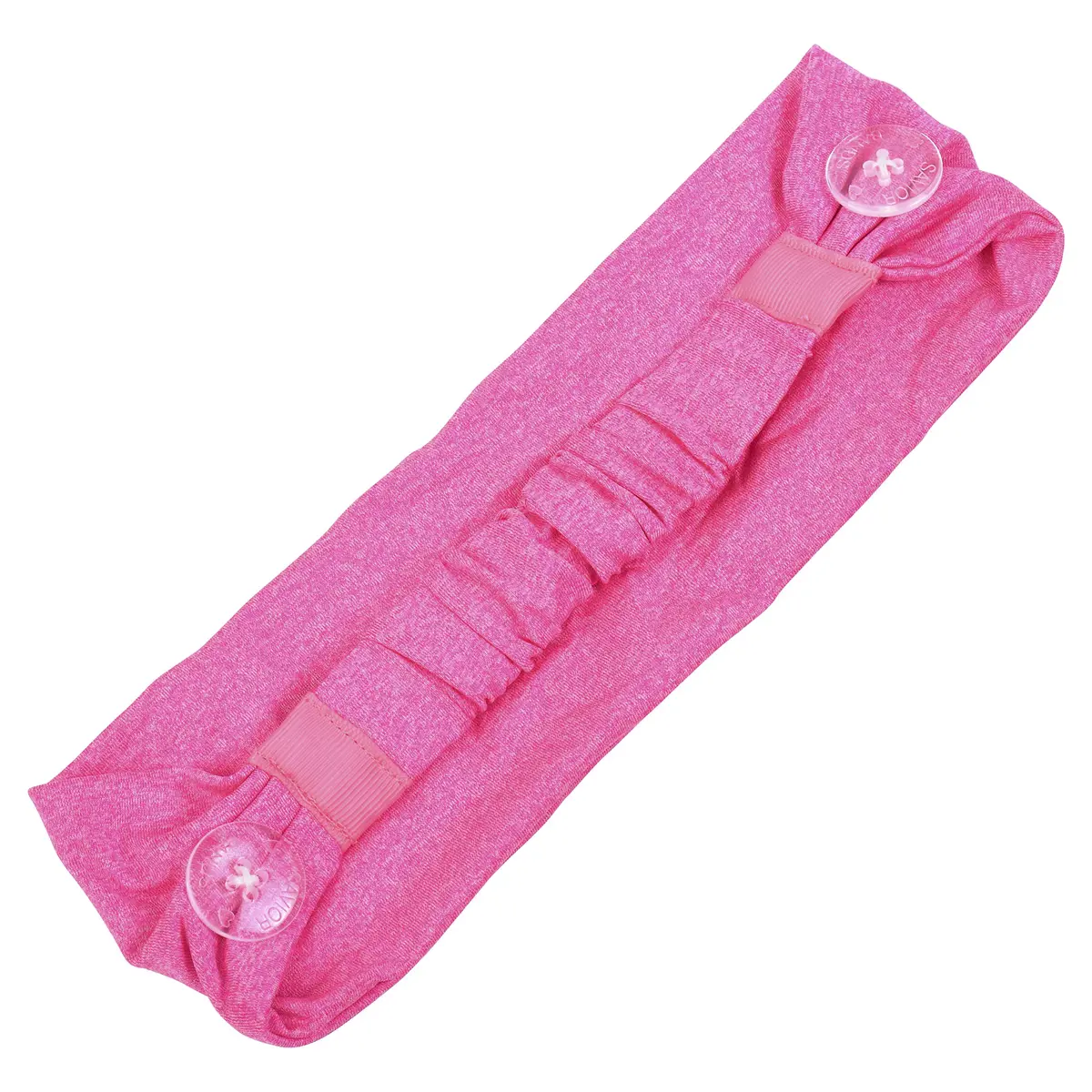 Three Little Tots Savior Band Headbands with Buttons for Mask, Pink | Mask Irritation Relief & Discreet Style - view 4