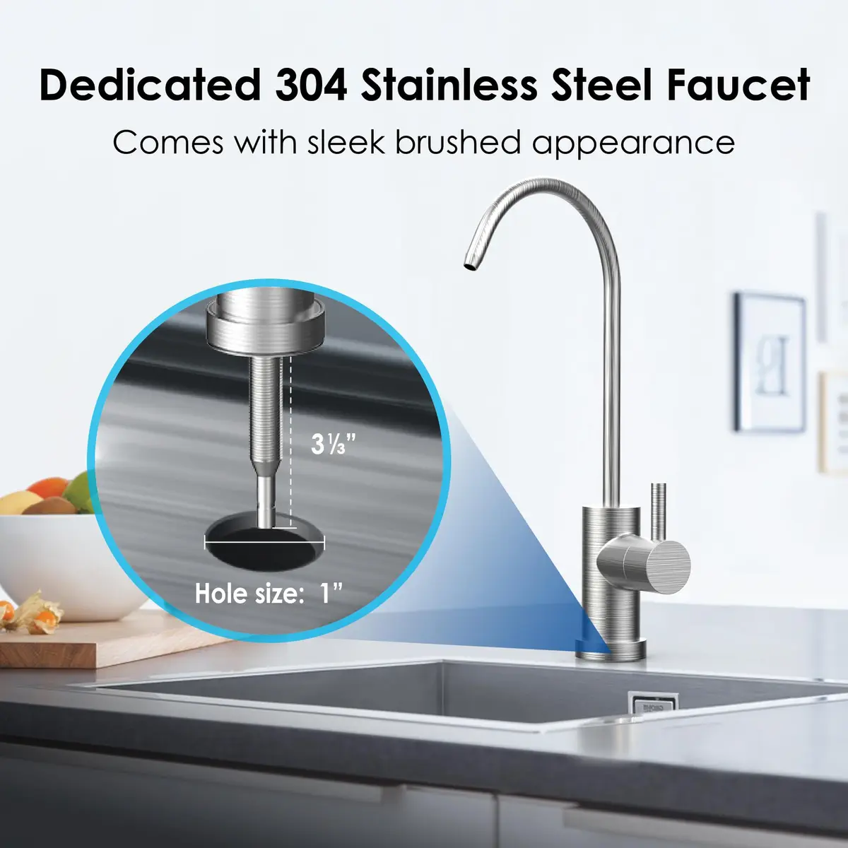 Waterdrop 10UB-B Under Sink Water Filter System with Black Faucet, 11000 Gallons (41635 Liters) | NSF/ANSI Certified for Lead & Chlorine Reduction - view 4